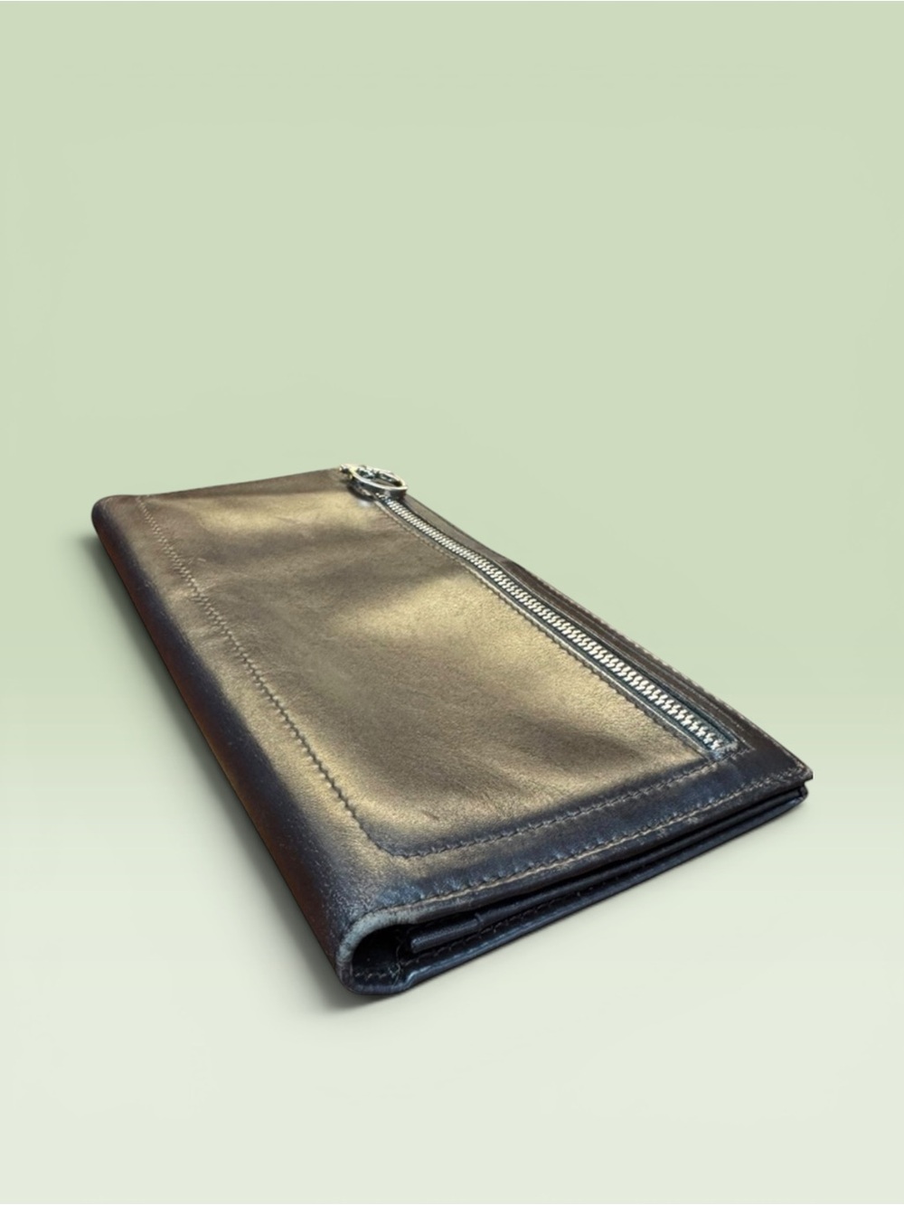 Ferragamo Brown Leather Unisex Wallet Organizer - Picture 7 of 8